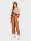 Maison Scotch - Cardigan With Color Blocked Sleeeves - Beige thumbnail