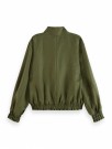 Maison Scotch - Short Inbetween Jacket In Linen Blend - Grønn  thumbnail