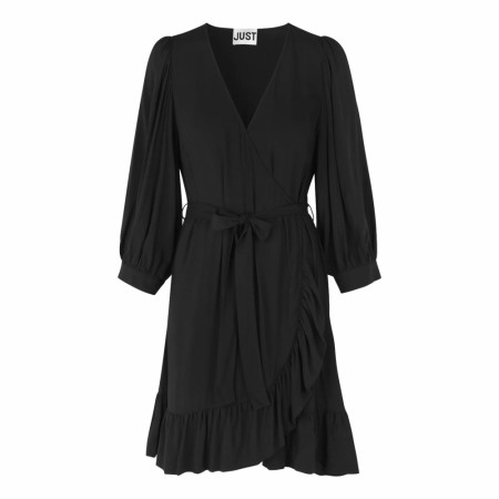 JUST - Ellery Wrap Dress - Black 