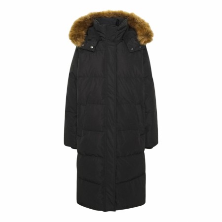 MSCH - Skylar Down Hood Fur Jacket - Sort 