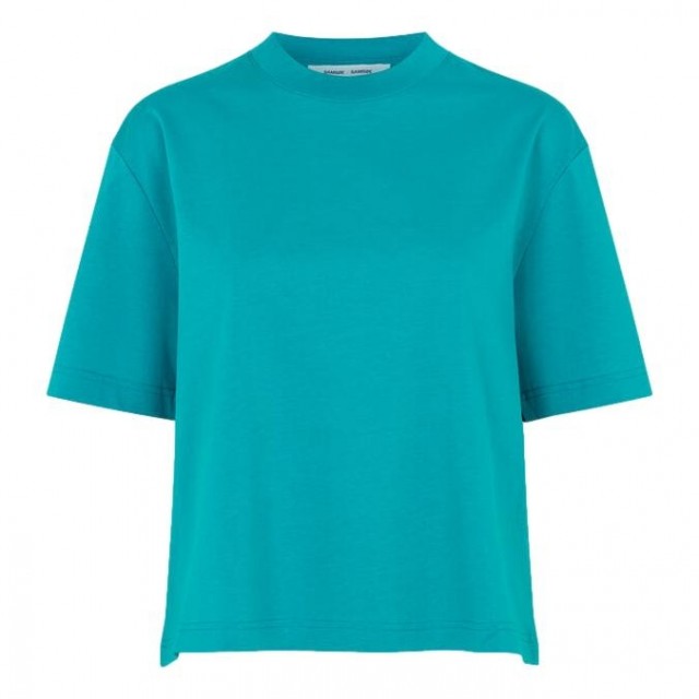 Samsøe Samsøe - Chrome T-shirt - Tile Blue