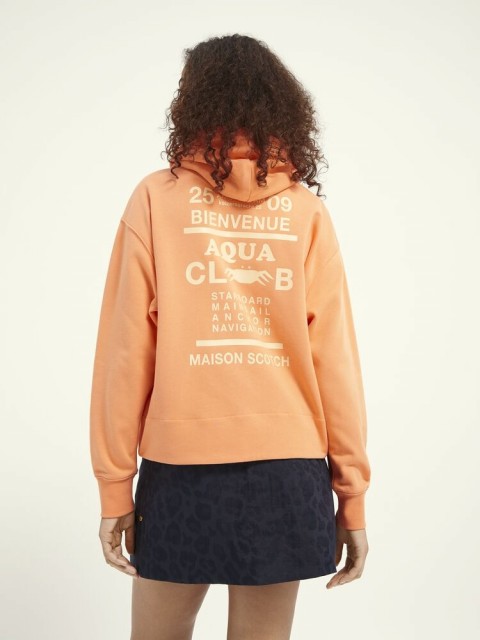 Maison Scotch - Loose Fit Hoody With Graphic At Back